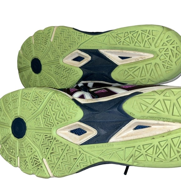 ASICS Women's Gel Court Control Volleyball purple Sneakers shoes size 10.5 - Picture 5 of 5